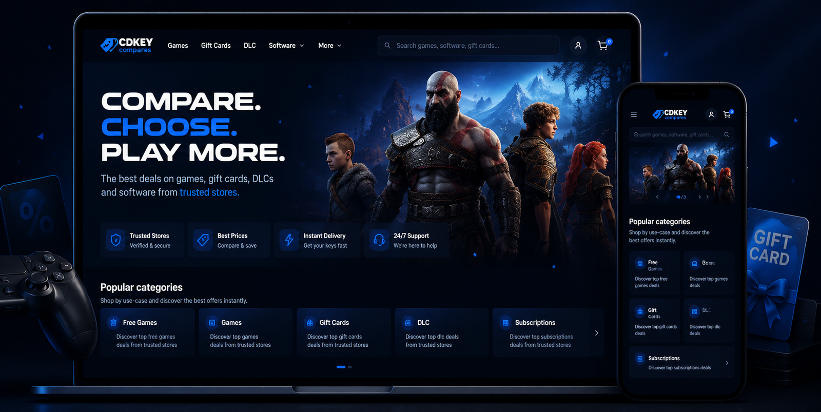 CDKeyCompares – Digital Game & Software Price Comparison Platform