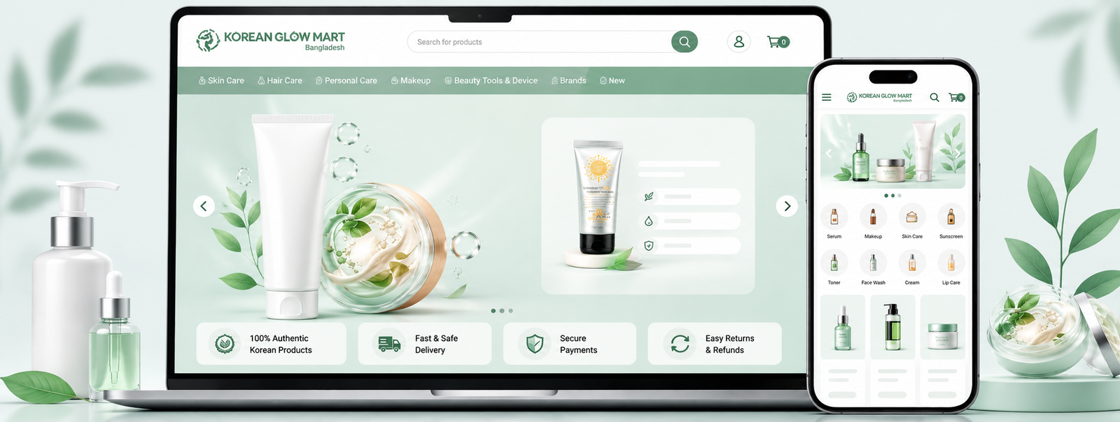 Korean Glow Mart – Korean Skincare & Beauty eCommerce Store